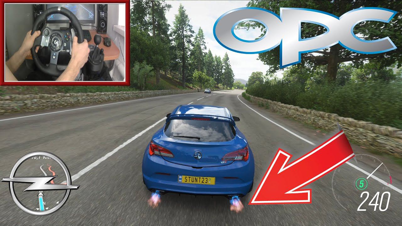 480BHP Opel Astra OPS - Forza Horizon 4 | Logitech g920 gameplay