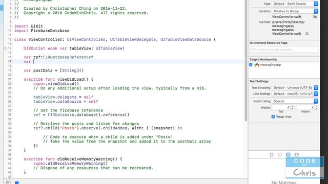 Firebase Tutorial for iOS - Ep 7 - Read Data from Firebase Database