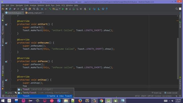 21. Activity LifeCycle in Android Urud/Hindi