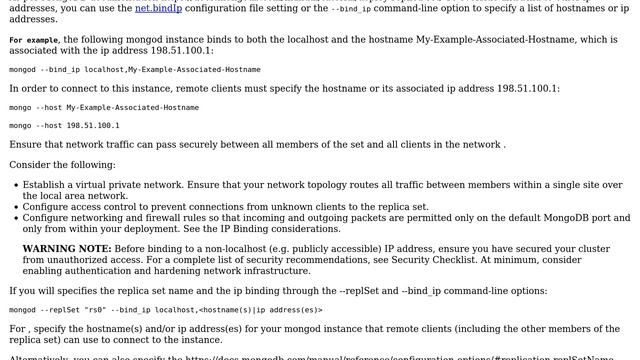 Databases: Replica Set in MongoDB by using IPs instead of domains? 2 Solutions!!