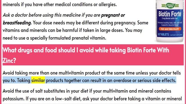 A Comprehensive Guide to Understanding Biotin Forte With Zinc