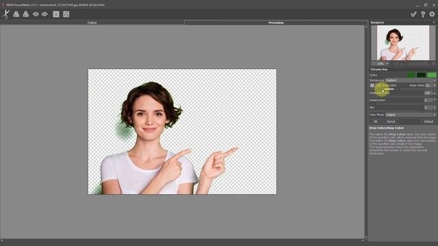 Using Chroma Key Green Screen for Backgrounds in AliveColors