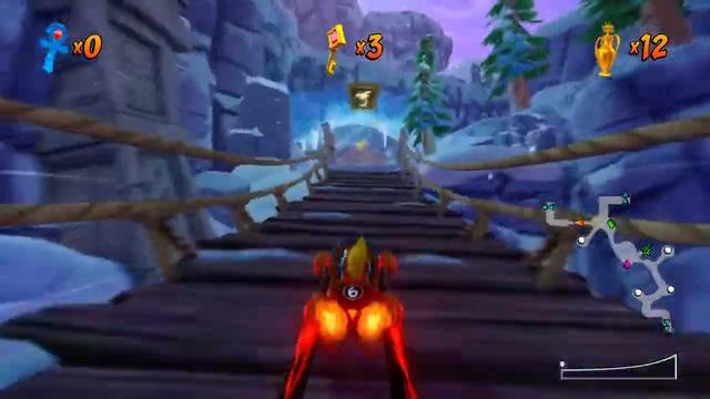 CRASH TEAM RACING- Glacier park - golden egg
