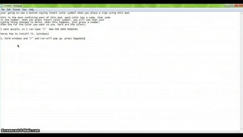 Minecraft sign colors mod. How to install and use
