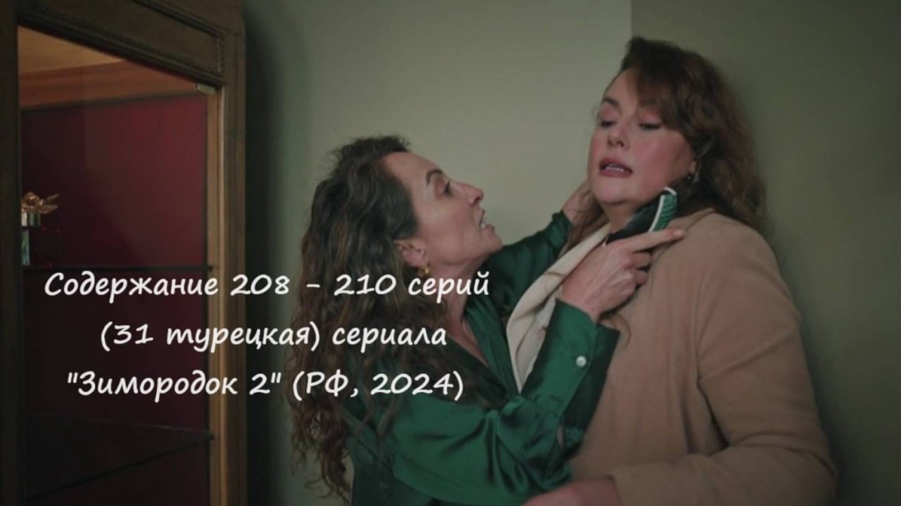 Содержание 208 - 210 серий (31 турецкая) второго сезона сериала "Зимородок" (РФ, 2023 / 2024)