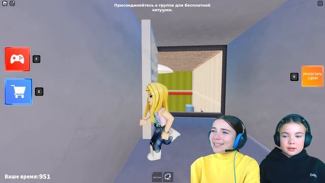 ПОБЕГ ОТ ГОВОРЯЩЕГО БЕНА С АЛЁНОЙ в ROBLOX!