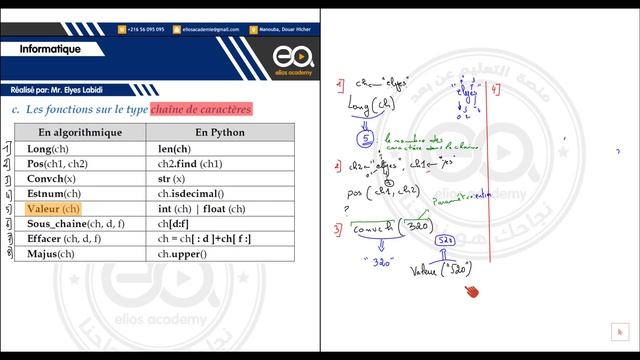 11_Algorithmique : les fonctions sur le type chaine du caractères