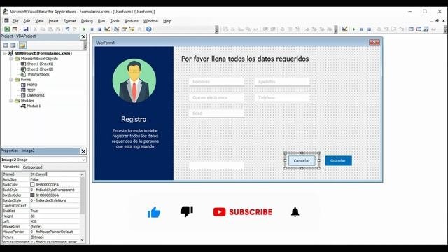 Formulario Moderno con VBA Excel