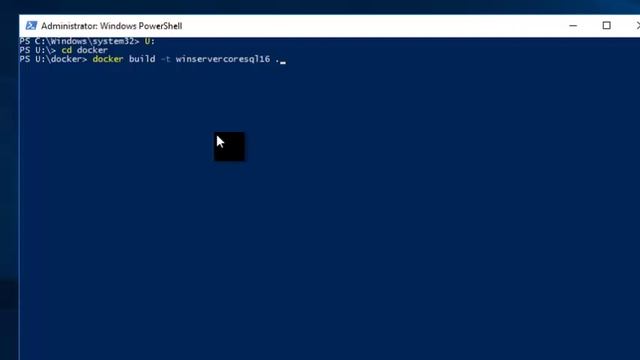 Windows containers using Docker