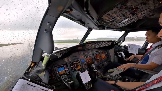 AMAZING COCKPIT VIEW BOEING 737-900 // YOGYAKARTA - JAKARTA FULL PROCEDURE