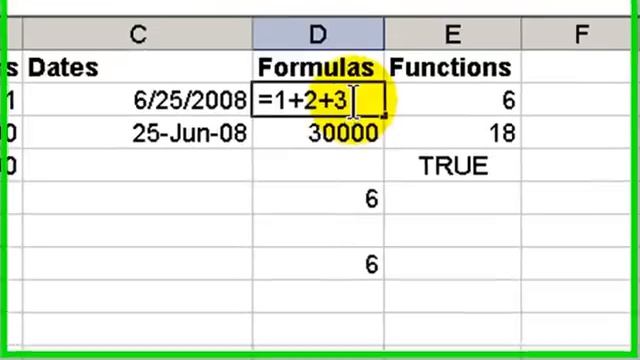 The Basics for Excel 2003 - Data Entry