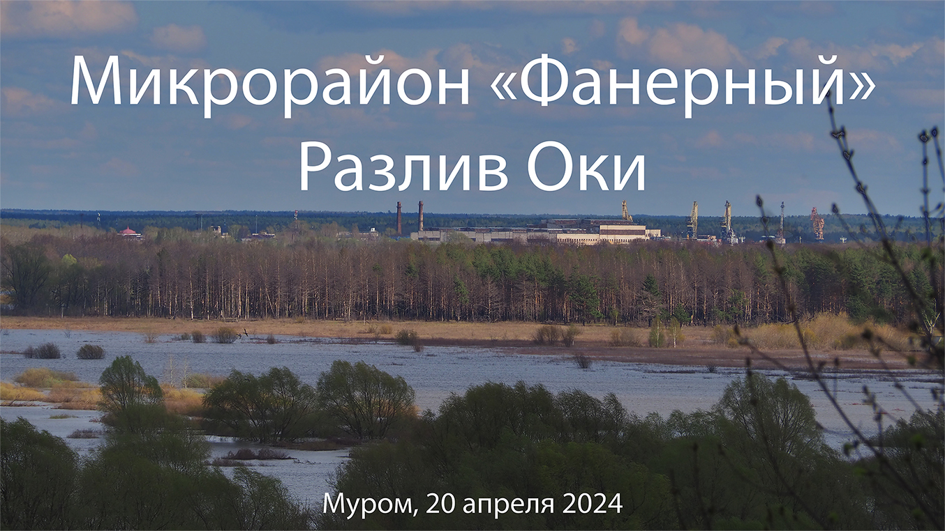 Микрорайон "Фанерный", разлив Оки, Муром, 20 апреля 2024, Microdistrict "Fanernyj", Oka spill, Murom