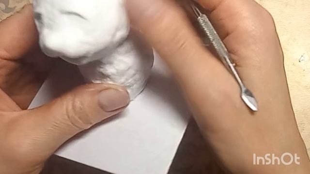 щенок. ватная игрушка.