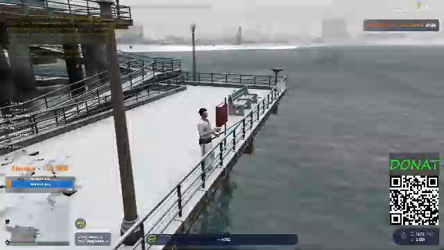 Пробую рыбачить в GTA 5 RP "HAWICK"
