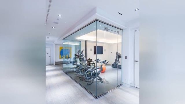 75 Linoleum Floor And Brick Floor Home Gym Design Ideas You'll Love ?