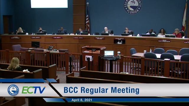 Escambia Live BCC Meeting April 8, 2021