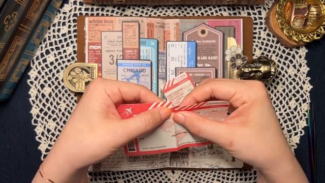 ASMR 다꾸 | 여행 | Travel | Journaling Scrapbooking Realsound Collage コラージュ 日記飾り