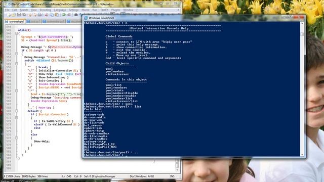 BIG-IP Powershell iControl Console Shell