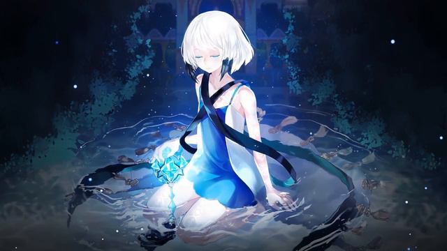 Милашка Сидящая в Луже | Cute Girl with Blue Eyes Sitting In Water / Mabinogi - Живые Обои