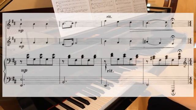 [Piano Accompaniment] Shostakovich, Five pieces for 2 Violins and Piano, Prelude - Ruby Min Piano