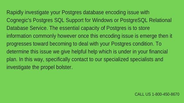 Solve Postgres Database Encoding Problem with to Postgres SQL Support for Linux