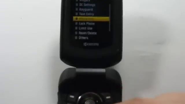 How to erase / reset Kyocera DuraMax XT E4277 personal data and phone settings