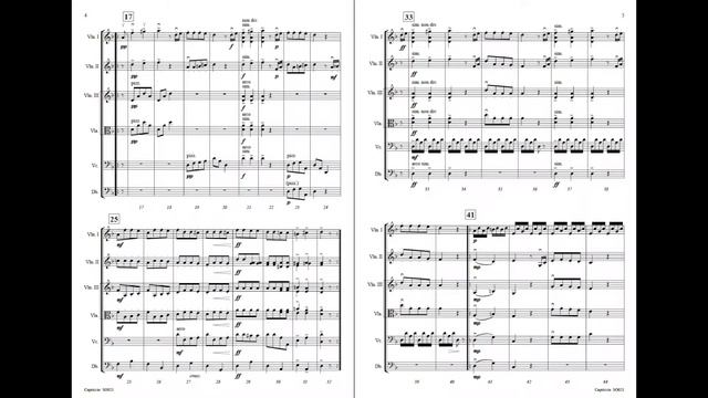 Capriccio by Dvorak sheet music for String Orchestra