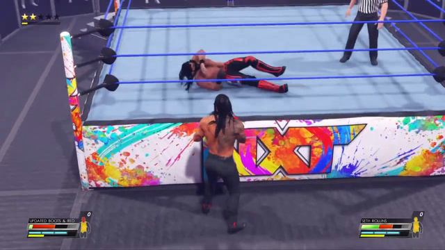 WWE 2K22 Seth Rollins VS. Roman Reigns - 2 Out Of 3 Falls Match - WWE Universal Championship