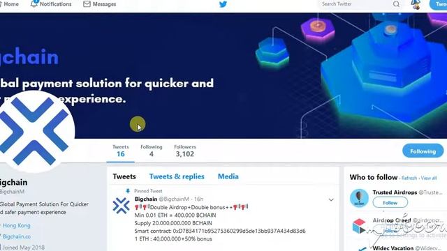 New Trending Bigchain Airdrop & Macbook Air Giveaway Must Join and win
