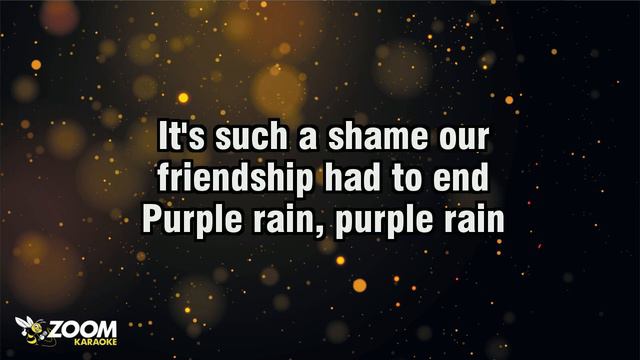 Acoustative Piano Karaoke - Purple Rain - Prince (Original Male Key)