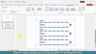 How to insert vertical accent list SmartArt in PowerPoint mac