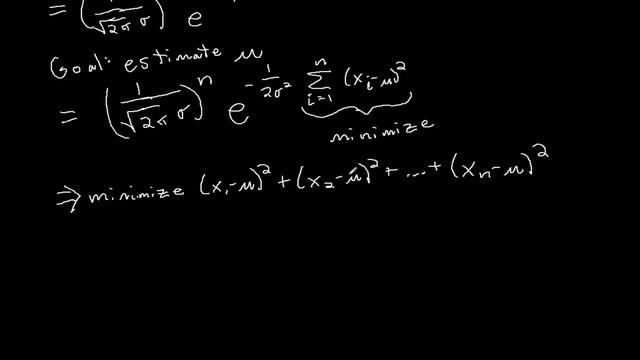 Maximum Likelihood Example: Normal