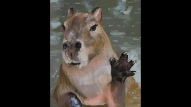 Рисуем капибару а Procreate
