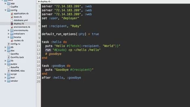 Ruby on Rails - Railscasts PRO #133 Capistrano Tasks (revised)