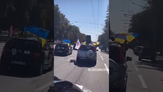 В Харькове сегодня прошел автопробег в поддержку экстремистского движения «ЛГБТ+» ЗАПРЕЩЁН В РФ !