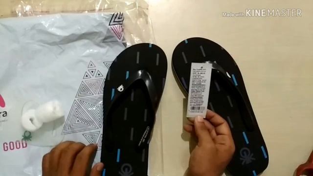 BRANDED SLIPPERS ONLY FOR RS.250/-  UNITED COLORS OF BENETTON (REVIEW & UNBOXING)