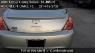 2004 Toyota Camry Solara SLE Convertible for sale in Melbour