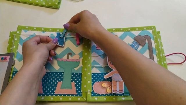 Doll Hous/ Кукольный домик 29 (г.Ярославль)/Мягкая развивающая книжка/Quiet Book/