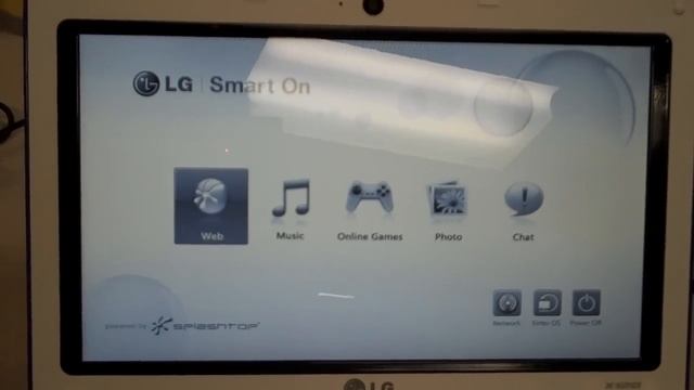 LG X-120 Netbook Booting up Splashtop