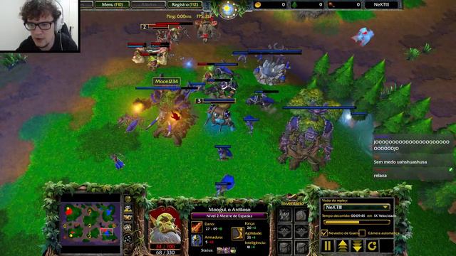 WARCRAFT 3 REFORGED: MOON, O LADRÃO DE TP! Rei do Macro vs. Lyn (Orc); WC3 remaster replay
