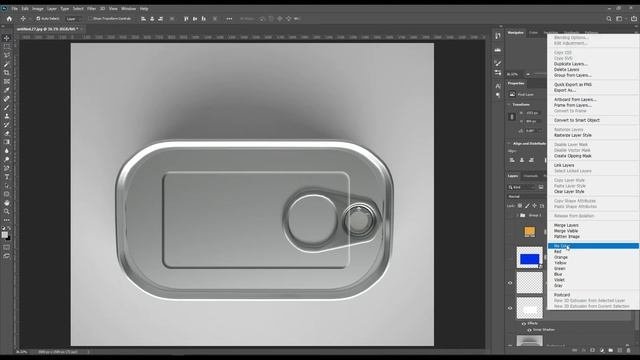 How to make a Fish can Mockup  Photoshop Mockup Tutorial