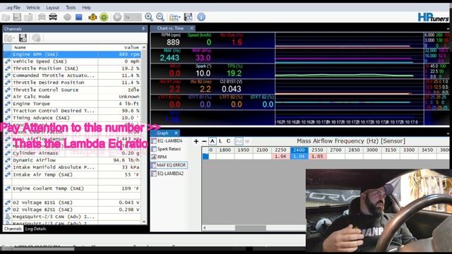 Mass Airflow Sensor tuning with HP tuners C6 corvette