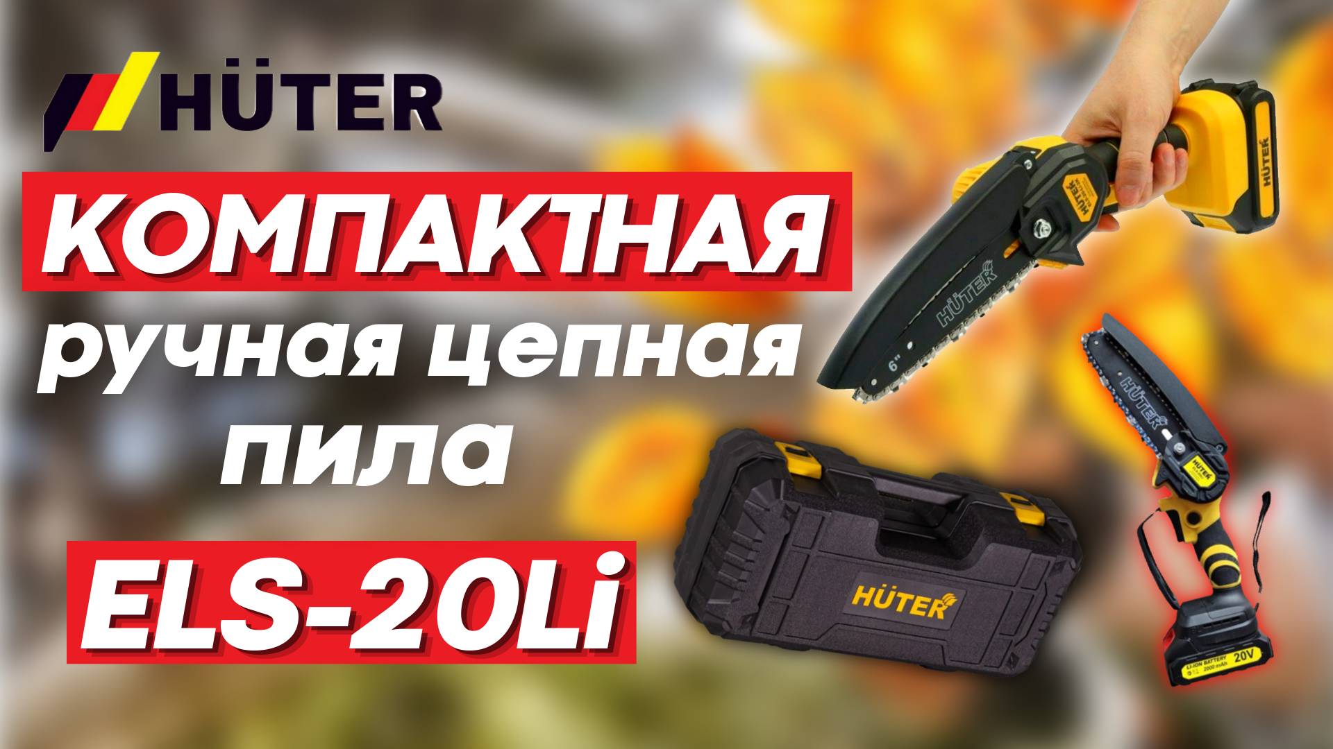 Пила цепная HUTER аккумуляторная ELS-20-Li-2K