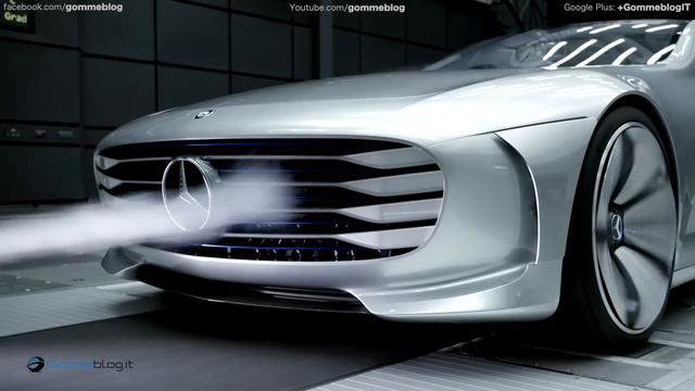 2016 Mercedes Benz Concept IAA в аэродинамической трубе.