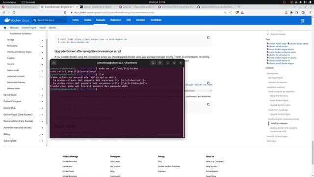 Como instalar Docker y Compose para Odoo método oficial script ultra ŕapido 2023 Ubuntu