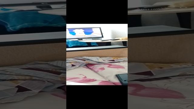 Оккупировал кровать, чтобы посмотреть мультики Три богатыря ?