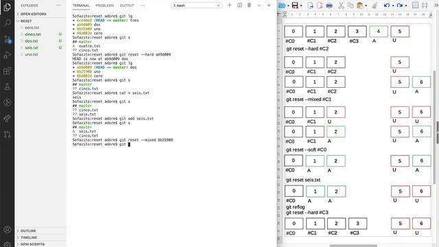 16. Deshacer historial privado local (git reset)