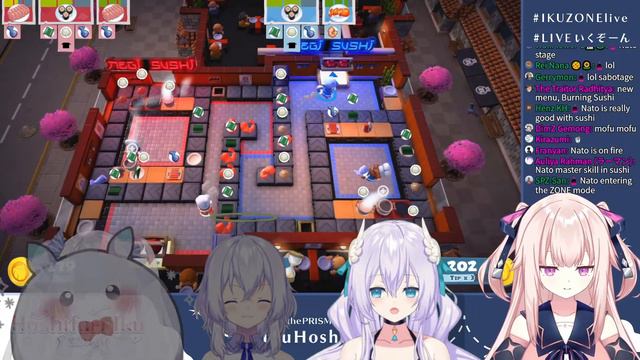【Overcooked 2】ENGLISH ONLY CHAOS COOKING (with my sisters)【PRISM Project】 #LIVEいくぞーん #IKUZONElive
