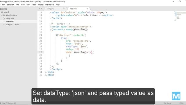 Loading data remotely in Select2 with AJAX