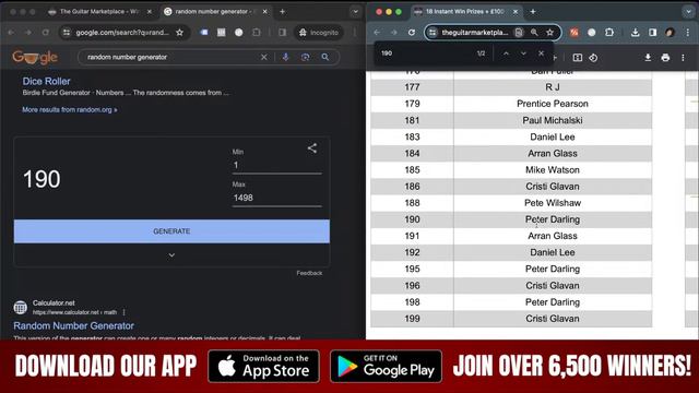 Live Draw - 11th March 2024
